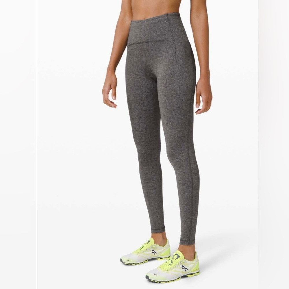 Lululemon Swift Speed High-Rise Tight 28" Heathered Black W5CY2S Luxtreme size 2